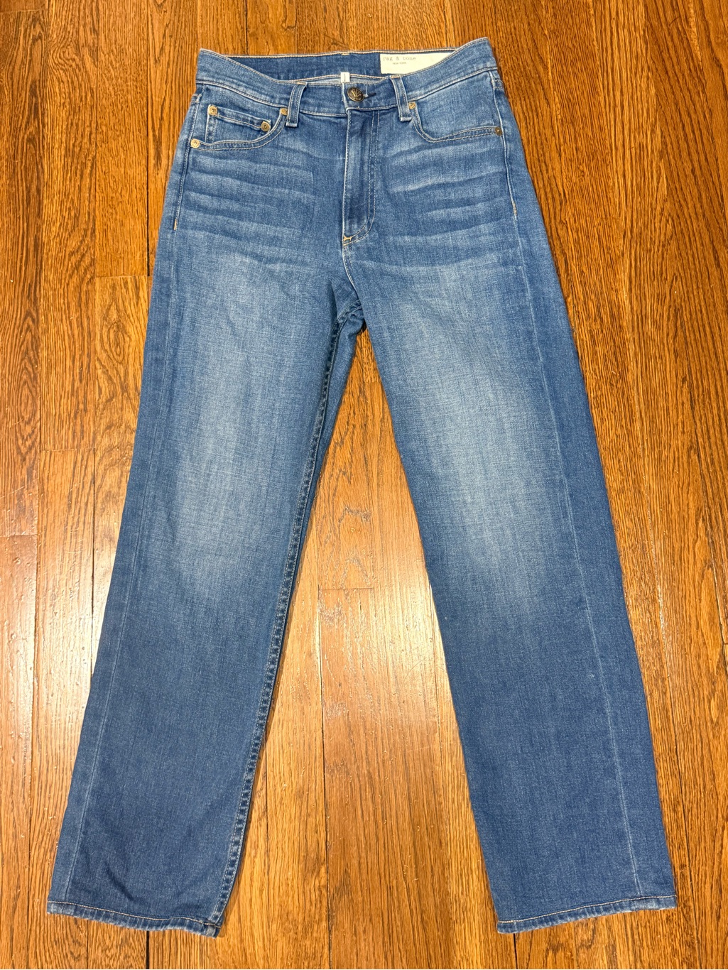Rag & Bone Harlow Mid-Rise Ankle Straight